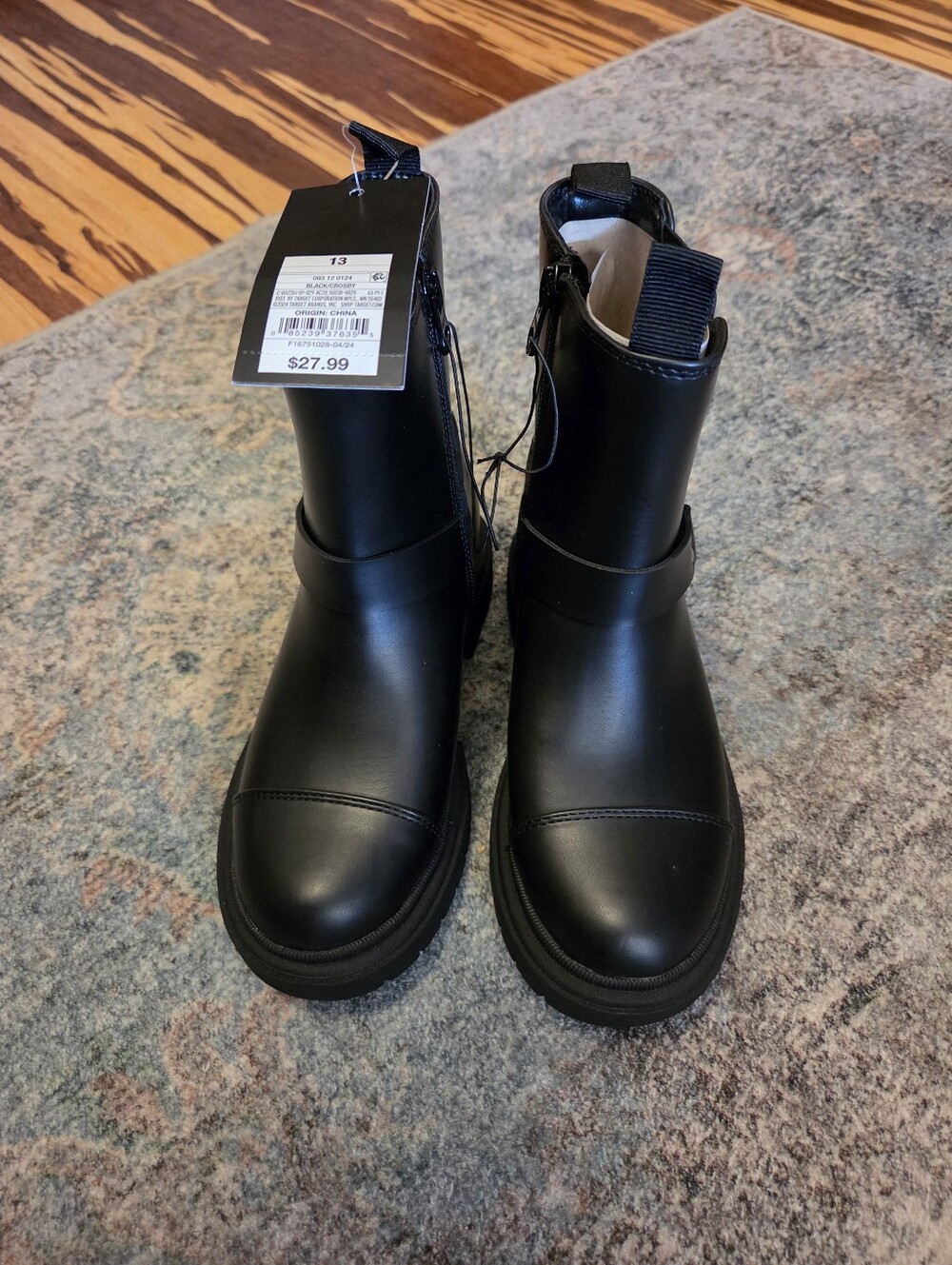 NWT Art Class girls moto boots size 13